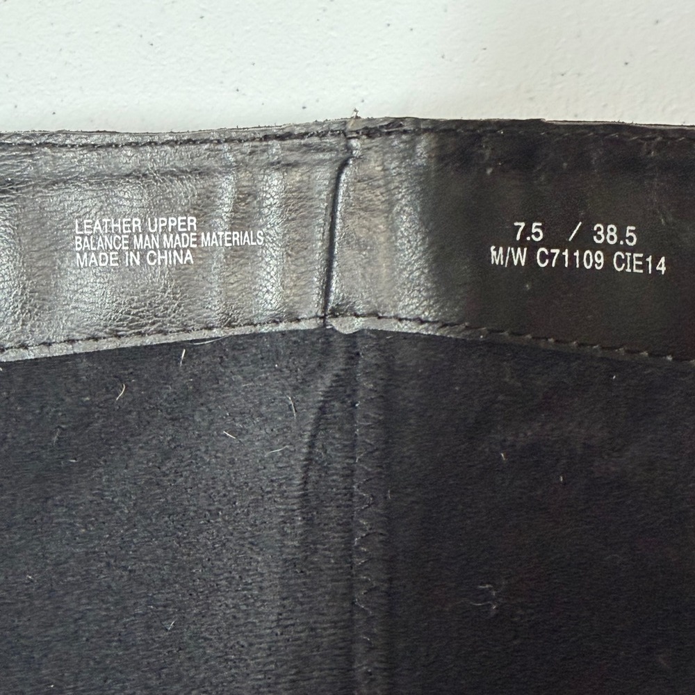 b.o.c. Knee High Riding‎ Boots 7.5 Black Leather Buckle Detail - Picture 8 of 9